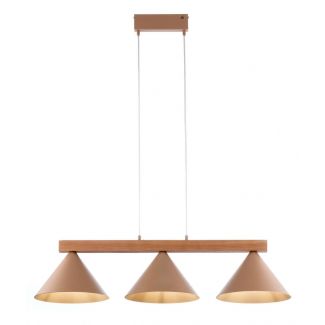 SIGMA 41633 DECO 3 lampa wisząca ciepły beż/jasny brąz