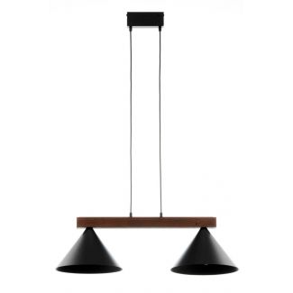 SIGMA 41814 DECO 2 lampa wisząca czarny/ciemny brąz