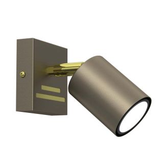 LUMINEX 4590 spot Striper titanium gold/gold 1xGU10