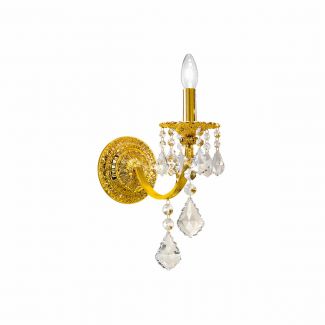KOLARZ 1301.61.3.SPT PISANI CRYSTAL lampa ścienna złoto 24K