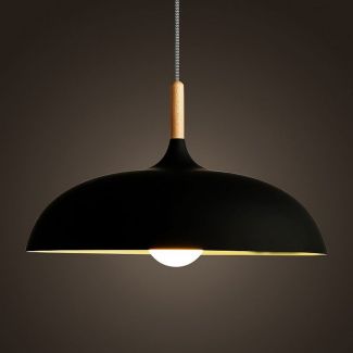 Step into Design ST-5219 black Lampa wisząca SAUCER czarna 45 cm