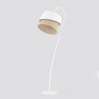 EMIBIG 1711/LP1 CANVA LP1 WHITE NATURAL Lampa podłogowa