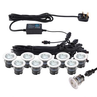 SAXBY 76616 IkonPRO CCT 6500K/Blue 35mm kit IP67 0.75W Recessed Outdoor
