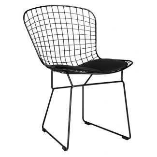 King Home MC-020A.B.B Krzesło NET SOFT czarne - czarna poduszka, metal