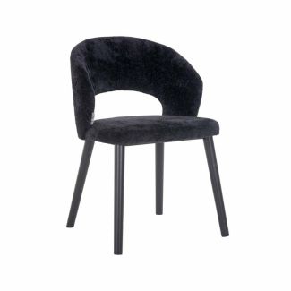 RICHMOND S4560 BLACK CHENILLE krzesło SAVOY czarne