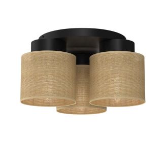 LUMINEX 5209 plafon Jute black, cylinder shade 3