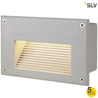 SLV 229702 BRICK LED DOWNUNDER lampa ścienna, prostokątna, srebrnoszary, ciepły biały LED - SUPER PROMOCJA