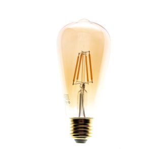 MILAGRO EKZF8017 Żarówka Filamentowa LED 6W ST64 E27 2700K Amber