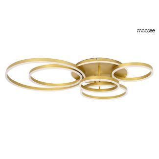 MOOSEE MSE1501100504 lampa sufitowa RINGS 6  złota