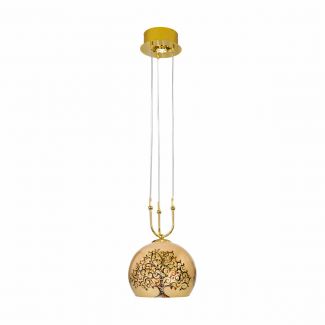 KOLARZ 0392.31+1M.3.AL.MU LUNA lampa wisząca złoto 24K