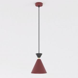 EMIBIG 1740/1 KLEVER 1 BURGUNDY BLACK Lampa wisząca