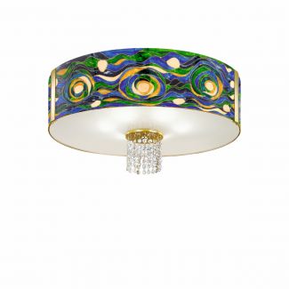 KOLARZ 0345.16.3.AQ.BG.OKPT EMOZIONE lampa sufitowa złoto 24K