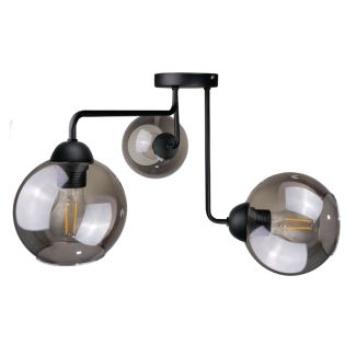 KETER 1199 Lampa sufitowa 3xE27 COSMO BLACK