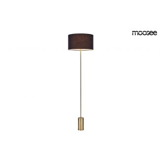 Moosee MSE010200131 MOOSEE lampa podłogowa SANTORINI - złota podstawa, czarny klosz