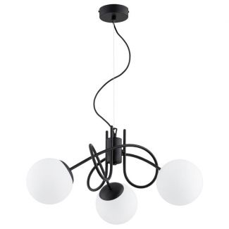 ALFA 62601 MIKA BLACK GLASS OP.OŚW. 3 PŁ