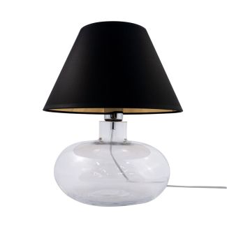 ZUMALINE 002177-014412 MERSIN lampa stołowa transparentny, czarny, złoty
