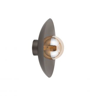TK-LIGHTING 11352 SLATE NEW BROWN GLASS KINKIET 1XG9