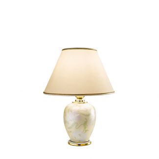 KOLARZ 0014.73S.4 GIARDINO PERLA lampa stołowa złoto 24K
