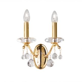 KOLARZ 3234.62.3.KOT CARMEN 2 lampa ścienna złoto 24K