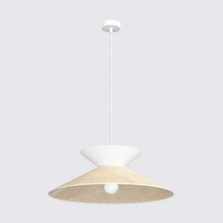 EMIBIG 1769/1 SOFTA 1 RATTAN WHITE Lampa wisząca