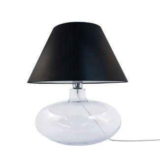 ZUMALINE 002177-014417 ADANA lampa stołowa transparentny, czarny, biały