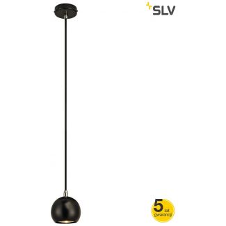 SLV 133490 LIGHT EYE BALL GU10 lampa wisząca, czarna/chrom, GU10, maks. 50W