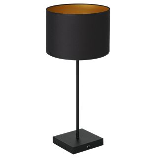 LUMINEX 909 oprawa przenośna Table lamp USB lampa stołowa czarny
