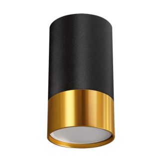 IDEUS 4123 LAMPA PUZON DWL GU10 BLACK/GOLD OPRAWA SUFITOWA STRÜHM