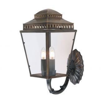 ELSTEAD Mansion House MANSION-HOUSE-WB1-BR 3 Light Wall Lantern - Brass