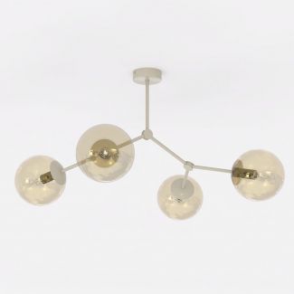 EMIBIG 1702/4 SPACE 4 MOKKA AMBER Lampa sufitowa