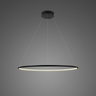 ALTAVOLA DESIGN LA073/P_60_in_3k_black Lampa wisząca Ledowe Okręgi No.1 Φ60 cm in 3k czarna