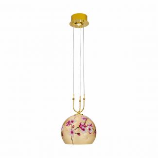 KOLARZ 0392.31+1M.3.PR.AU LUNA lampa wisząca złoto 24K
