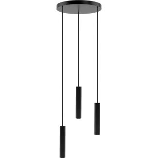 HELLUX 8521519 Madera Hexa lampa wisząca 3 pł (plafon) czarny