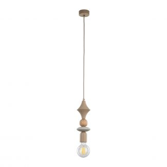 TK-LIGHTING 10959 TOWER SABIA WOOD 1XE27