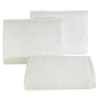 EUROFIRANY 31111 Ręcznik kąpielowy z miękkiej tkaniny bawełnianej biały 150X100