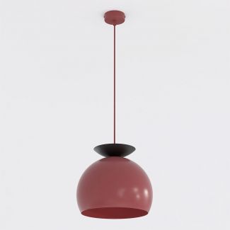 EMIBIG 1755/1 GEO 1 BURGUNDY BLACK Lampa wisząca