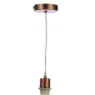 DAR SP64 1LT AGED COPPER E27 SUSPENSION WITH CLEAR CABLE