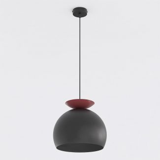 EMIBIG 1752/1 GEO 1 BLACK BURGUNDY Lampa wisząca