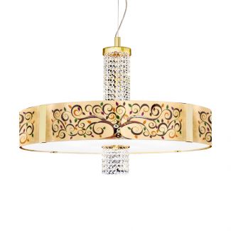 KOLARZ 0345.38S.3.AL.MUOKPT EMOZIONE lampa wisząca złoto 24K