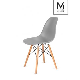 Modesto Design C1021B.GREY MODESTO krzesło DSW szare - podstawa bukowa