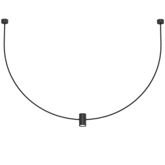 ANTIGO Lampa wisząca no. C - Czarna (1260 mm) 5089