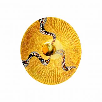 KOLARZ 0365.61L.V1.3 LUNA lampa ścienna złoto 24K