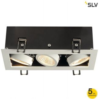 SLV 115721 KADUX LED DL zestaw, biała matowa, 3x9W, 38°, 3000K, z zasilaczem