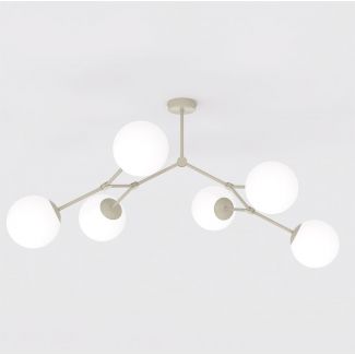 EMIBIG 1703/6 SPACE 6 MOKKA OPAL Lampa sufitowa