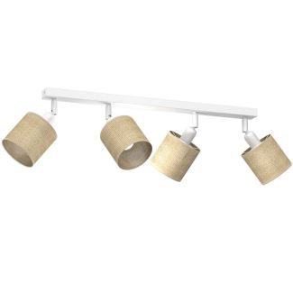 LUMINEX 9759 spot Jute line bar 600 white 4xE14