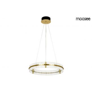 Moosee MSE010100167 MOOSEE lampa wisząca SATURNUS 70 złota - LED, kryształ, stal szczotkowana