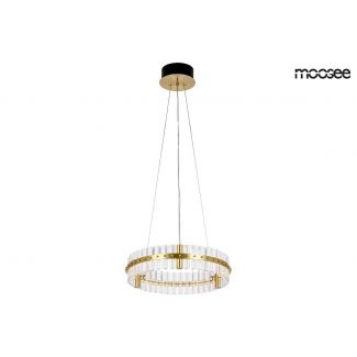 Moosee MSE010100165 MOOSEE lampa wisząca SATURNUS 47 złota - LED, kryształ, stal szczotkowana
