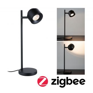 Paulmann 79782 Lampa stołowa LED Smart Home Zigbee Puric Pane 2700K 400lm 4,5W czarna