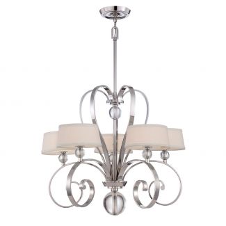 ELSTEAD Madison Manor QZ-MADISON-MANOR5-IS 5 Light Chandelier - Imperial Silver