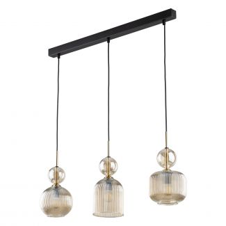 TK-LIGHTING 11042 SOPHIA COGNAC LAMPA WISZĄCA 3XE14